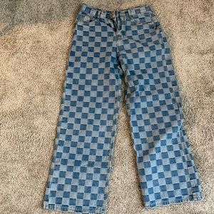 Checkered mom jeans!